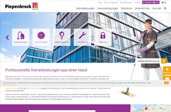 Webseite Piepenbrock Webseite Piepenbrock